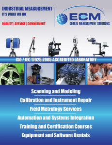 Scanning and Modeling Calibration and Instrument Repair Field