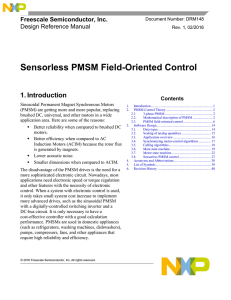 Sensorless PMSM Field-Oriented Control