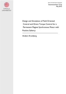 Design and Simulation of Field Oriented Control and Direct Torque