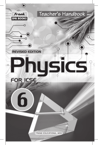 1 TH—Revised Edition Physics For ICSE—6