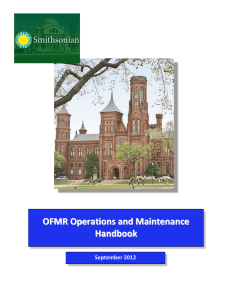 OFMR Operations and Maintenance Manual 2012