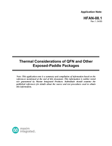 Thermal Considerations of QFN and Other Exposed-Paddle