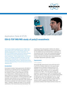 ESI-Q-TOF MS/MS study of poly(2-oxazoline)s