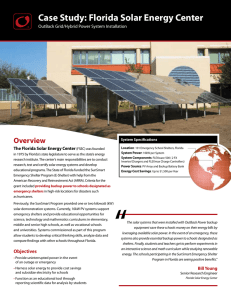 Case Study: Florida Solar Energy Center
