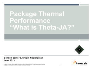Package Thermal Performance “What is Theta-JA?”