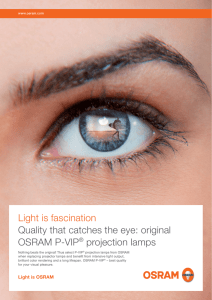 Light is fascination Quality that catches the eye: original OSRAM P