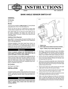 bank angle sensor switch kit - Harley