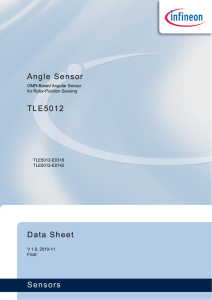 Sensors Data Sheet TLE5012 Angle Sensor