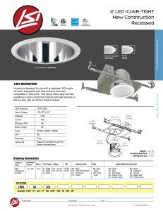 4” LED IC/AIR-TIGHT New Construction Recessed