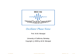 Oscillator Phase Noise - RFIC - University of California, Berkeley