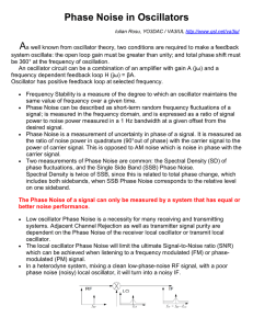 Phase noise in Oscillators