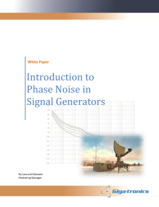 Introduction to Phase Noise in Signal Generators