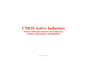 CMOS Active Inductors