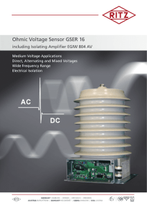 Data Sheet - RITZ Instrument Transformers