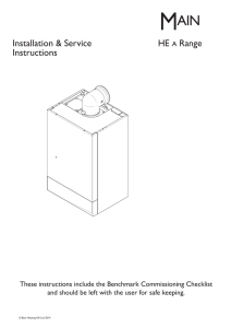 The Main HE A Installation instructions and servicing