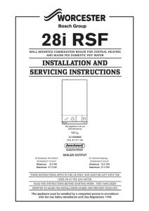 INSTALLATION AND SERVICING INSTRUCTIONS