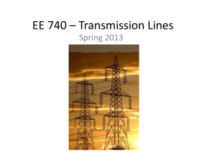 EE 340 – Transmission Lines