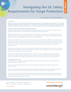 Navigating the UL Safety Requirements for Surge Protection