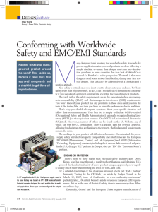 Conforming with Worldwide Safety and EMC/EMI Standards