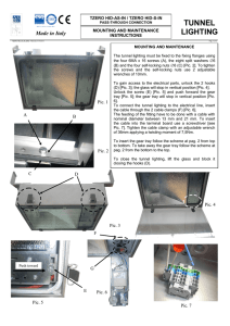 Mounting instructions TZERO HID internal ballast