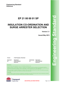Insulation Co-ordination and Surge Arrester Selection