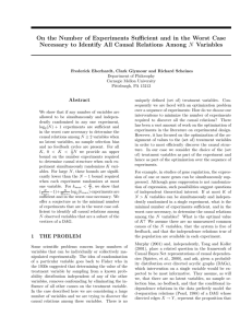 On the Number of Experiments Sufficient and in the Worst Case