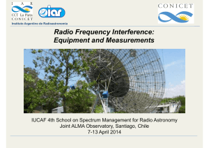 Radio Frequency Interference: Equipment and Measurements