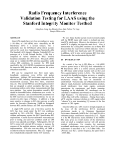 Radio Frequency Interference Validation Testing