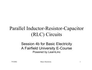 Parallel Inductor-Resistor