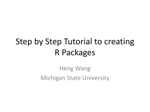 Step by Step Tutorial to creating R Packages