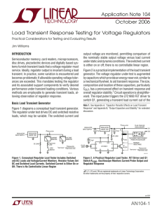 Load Transient Response Testing for Voltage Regulators