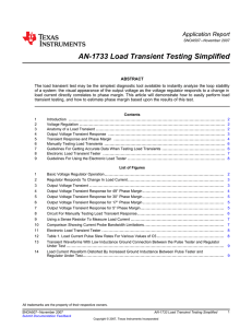 AN-1733 Load Transient Testing Simplified