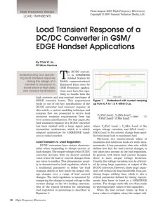 Load Transient Response of a DC/DC Converter in GSM/ EDGE