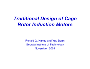 Traditional Design of Cage Rotor Induction Motors