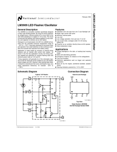 LM3909 LED Flasher/Oscillator