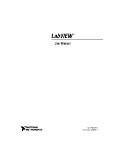 Archived: LabVIEW User Manual