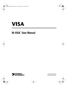 VISA NI-VISA™ User Manual