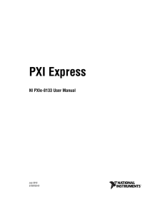 NI PXIe-8133 User Manual and Specifications