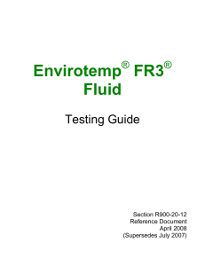 Envirotemp FR3 Fluid - SPX Transformer Solutions