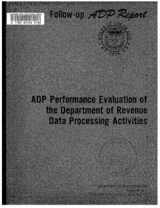 ADP Performance Evaluation of the Department of Revenue Data