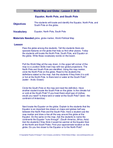 Equator, North Pole, and South Pole -  - 1