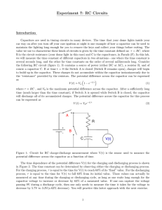 Experiment 7: RC Circuits