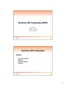 McGraw-Hill Companies - NYU Stern School of Business