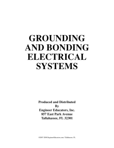 GROUNDING AND BONDING ELECTRICAL SYSTEMS