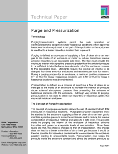 Purge / Pressurization Whitepaper