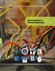 Recent Advances in Electrical Engineering