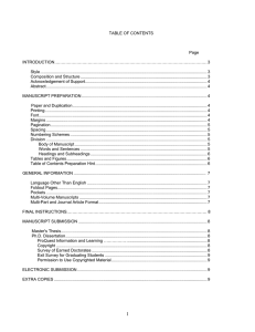 TABLE OF CONTENTS Page INTRODUCTION