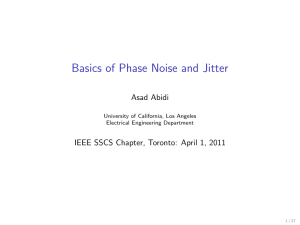 Basics of Phase Noise and Jitter