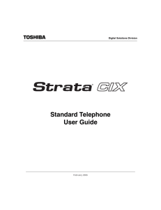 Standard Telephone User Guide - Business Phone Systems