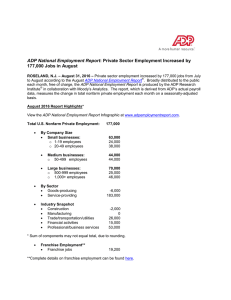 Press Release - ADP Employment Reports